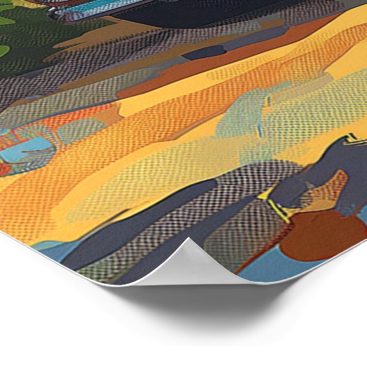 Poster Vintage de Floride (Coin)