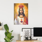 Poster vintage de Jésus-roi (Bureau à domicile)