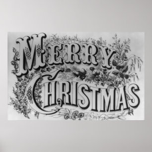 Poster vintage de Joyeux Noël