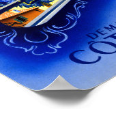 Poster vintage de la Côte d'Azur restauré (Coin)