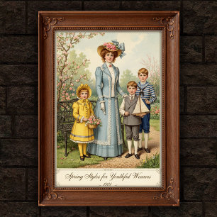 Poster Vintage de la muraille de mode extérieure 1