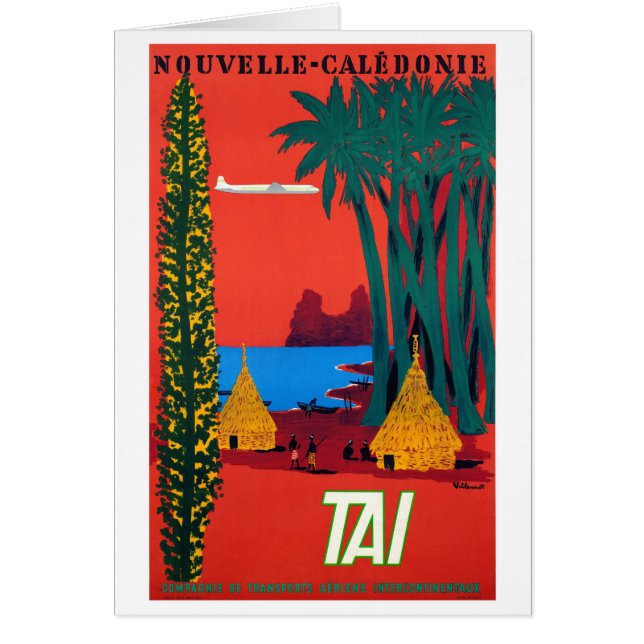 Poster vintage de la Nouvelle-Calédonie (Devant)