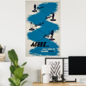 Poster vintage de livres (Bureau à domicile)