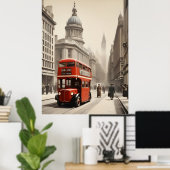 Poster vintage de Londres (Bureau à domicile)