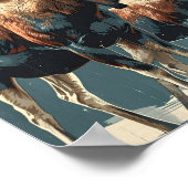 Poster Vintage de l'orignal canadien (Coin)