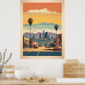 Poster vintage de Los Angeles (Cuisine)