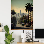 Poster vintage de Los Angeles (Bureau à domicile)