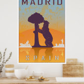 Poster vintage de Madrid (Cuisine)