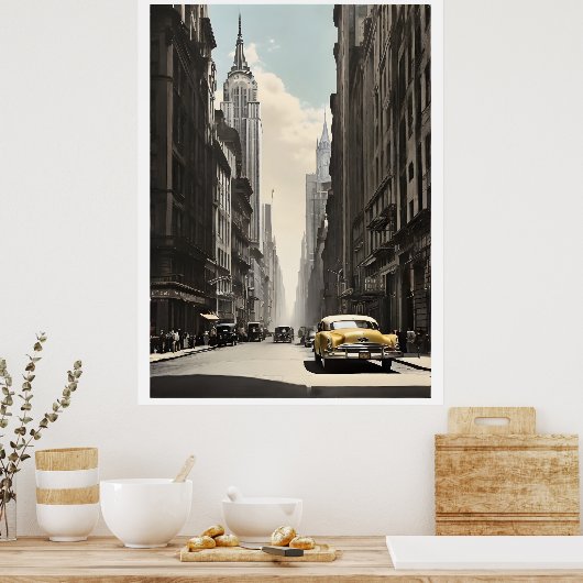 Poster vintage de New York (Cuisine)