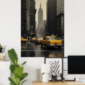 Poster vintage de New York (Bureau à domicile)