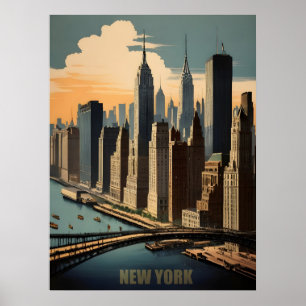 Poster vintage de New York