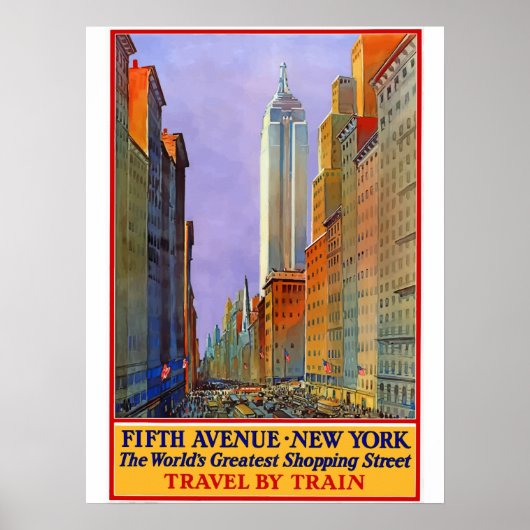 Poster vintage de New York (Devant)