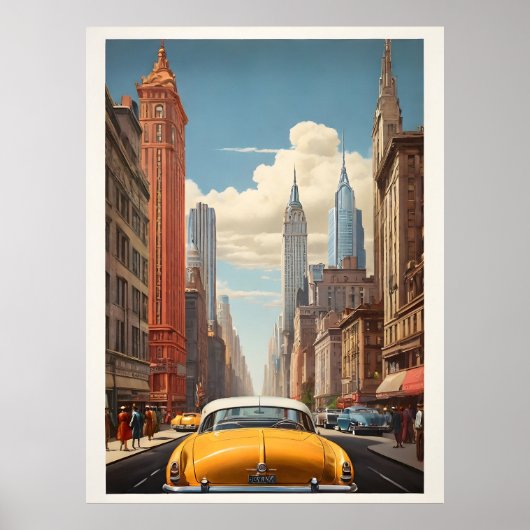 Poster vintage de New York (Devant)
