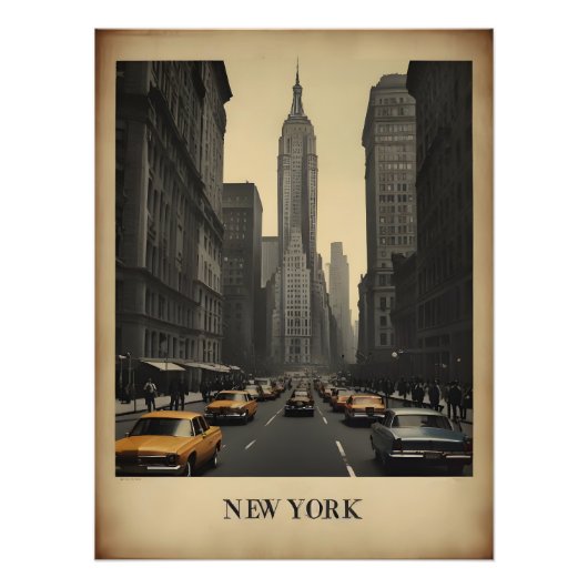 Poster vintage de New York (Devant)