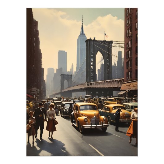 Poster vintage de New York (Devant)