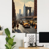 Poster vintage de New York (Bureau à domicile)