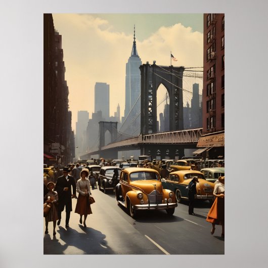 Poster vintage de New York (Devant)