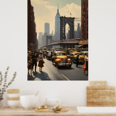 Poster vintage de New York (Cuisine)