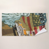 Poster vintage de New York. (Serviette de bain)