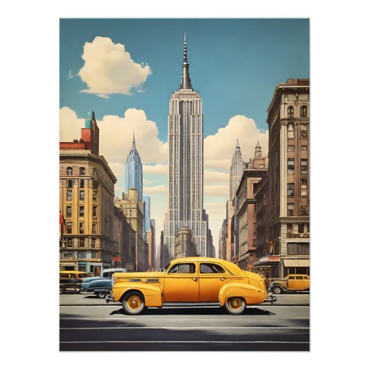 Poster vintage de New York (Devant)