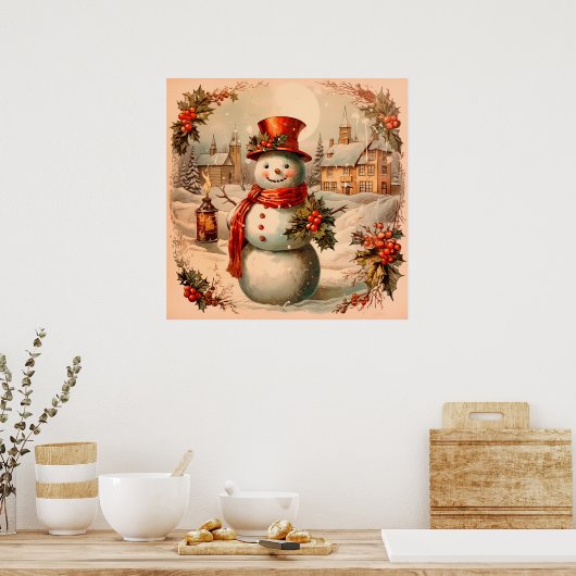 Poster vintage de Noël (Cuisine)
