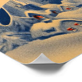 Poster vintage de Noël de l'église (Coin)