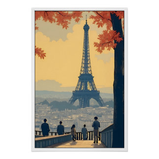 Poster vintage de Paris