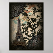 Poster vintage de paris beiffroi (Devant)