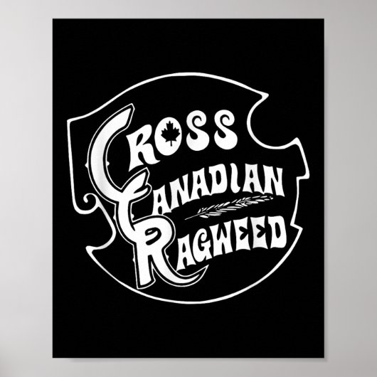 Poster Vintage de Ragweed canadien (Devant)