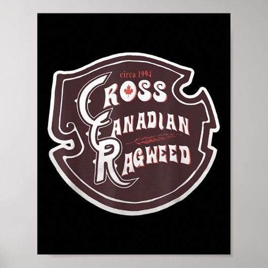 Poster Vintage de Ragweed canadien (Devant)