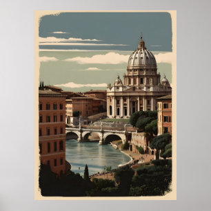 Poster vintage de Rome