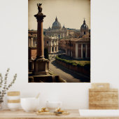 Poster vintage de Rome (Cuisine)