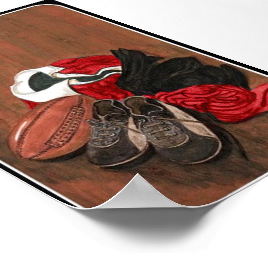 Poster vintage de rugby (Coin)