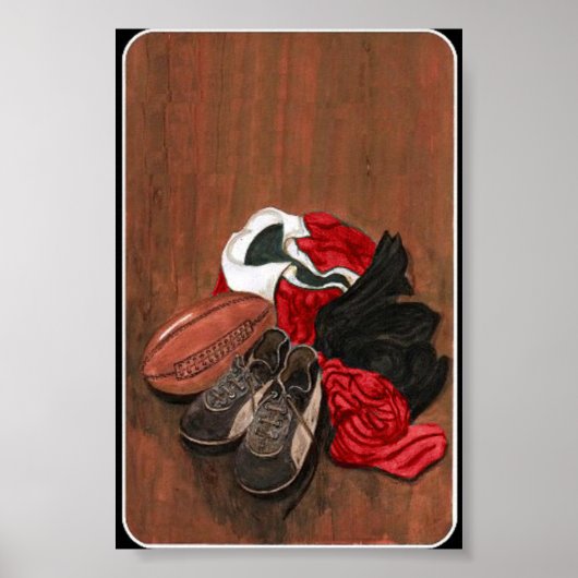 Poster vintage de rugby (Devant)