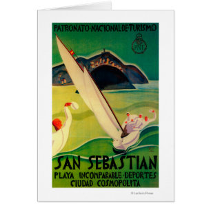 Poster Vintage de Saint-SébastienEurope