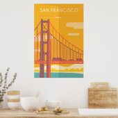 Poster Vintage de San Francisco (Cuisine)
