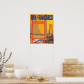 Poster vintage de San Francisco (Cuisine)