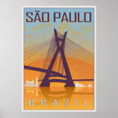 Poster vintage de Sao Paulo (Devant)