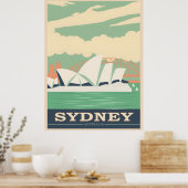 Poster vintage de Sydney (Cuisine)