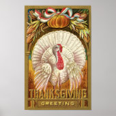 Poster vintage de Thanksgiving (Devant)