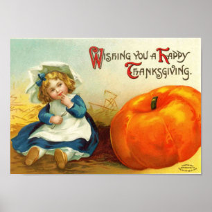Poster vintage de Thanksgiving