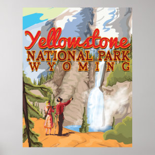 Poster vintage de Yellowstone