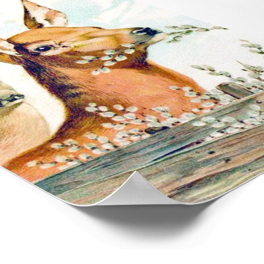 Poster vintage Deer (Coin)