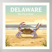 Poster Vintage Delaware (Devant)