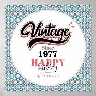 Poster Vintage depuis - 1977