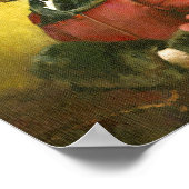 Poster vintage des animaux habillés (Coin)