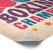 Poster vintage des champions de boxe (Coin)