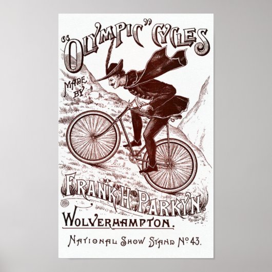 Poster vintage des cycles olympiques (Devant)
