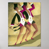 Poster vintage des danseurs Imprimer (Devant)