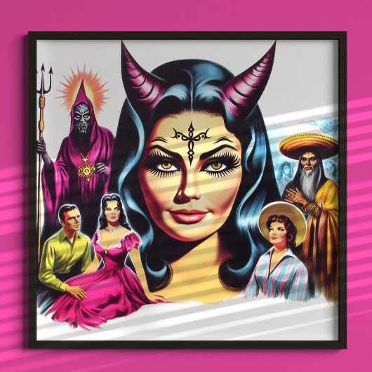 Poster Vintage Devil Woman